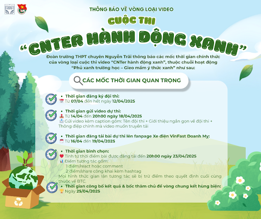 Phát động cuộc thi “Phủ xanh trường học – Gieo mầm ý thức xanh” – Hành động nhỏ, ý nghĩa lớn